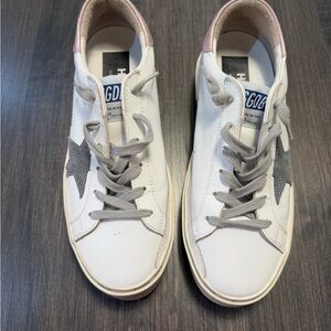 Golden Goose White and Gray Sneakers